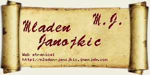 Mladen Janojkić vizit kartica